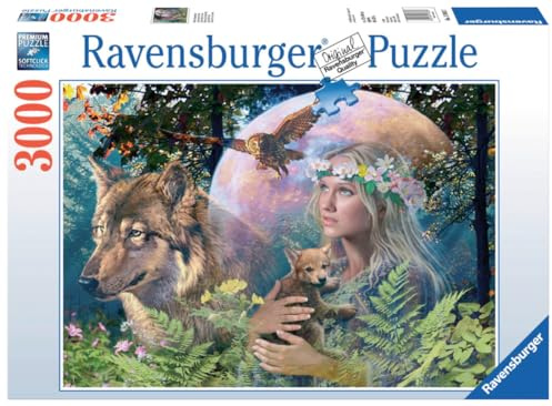 Ravensburger Puzzle 17033 - Wölfe im Mondschein3000 Teile Puzzle für Erwachsene und Kinder ab 14 Jahren