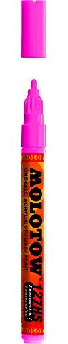 Molotow 127-HS Marker ONE4ALL, 2mm Spitze, 5,0ml, neonpink fluoreszierend