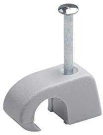 Meister 7454010 Express Clips 4-7 mm Grey Pack of 50 in Practical Set for Fixing Cables and Cables Includes Pre-Assembled Nail/Adhesive Clips/Cable Clips/Nail Clamps