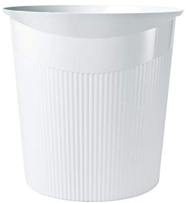 HAN Corbeille à Papier Loop, 13 L, Design Moderne, Rond, Blanc
