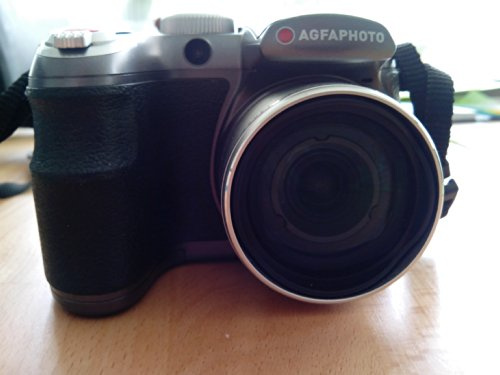 AgfaPhoto Selecta 16 Digitalkamera (16 Megapixels, 15-Fach Opt. Zoom, 6,86 cm (2,7 Zoll) Display, Optische Bildstabilisierung) Inkl. Software-Paket Titanium