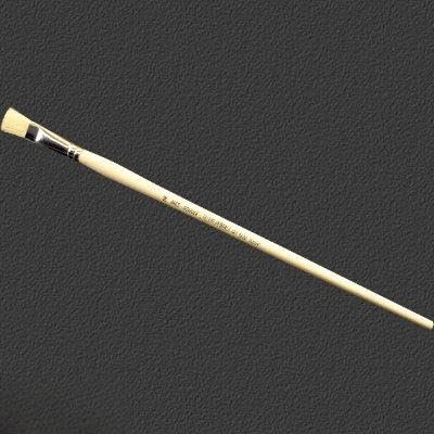 Borstenpinsel flach - langer Holzstiel - Gr. 14