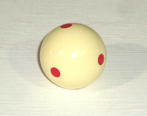 SGL 1 7/8 CUE BALL WITH RED DOTS UK POOL SIZE**