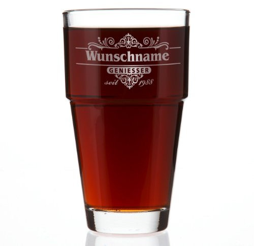 Leonardo Trinkglas mit Geniesser-Motiv und Gratis Gravur des Namens und Jahr