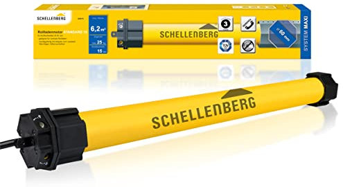 Schellenberg 20615 Maxi Standard - Motore tubolare per tapparelle, 15 Nm