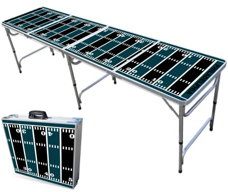 8-Foot Professional Beer Pong Table - Philadelphia Football Field