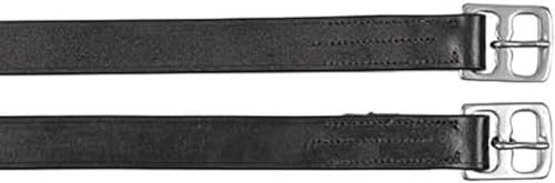 Covalliero Steigbügelriemen, schwarz, 130cm, 25mm, Leder, Pferd, verstellbar