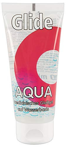 ORION Gleitgel Glide Aqua - wasserbasierendes Gleitmittel, sanft zur Haut, Latex und Silikon, langanhaltende Gleitfähigkeit, made in Germany, 100ml