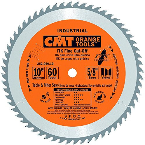 CMT ORANGE TOOLS 252.060.10 ITK FINE Cut Off 10 x60x5/8