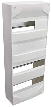 Coffret électrique - Tableau électrique étanche - Coffret tableau - Module électrique - Coffret modulaire vide - 4 rangées - 52 modules - Dimension 250 mm x 615 mm x 103 mm - Blanc - 707295 Debflex