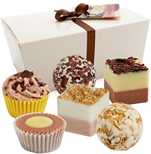 BRUBAKER Cosmetics 6er Set Badepralinen Chocolate Love handgemacht und vegan