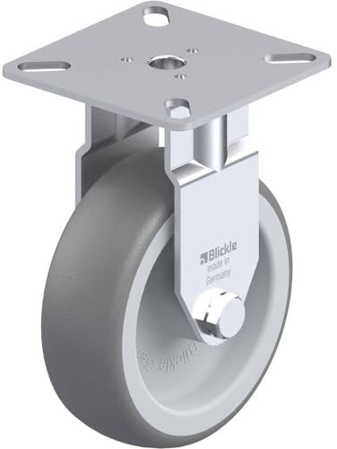 Blickle 344390 Rotella fissa per apparecchiature, Ø 70 mm Modello Rotella fissa con piastrina ad avvitamento