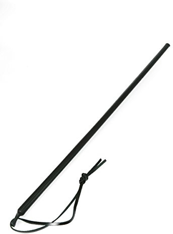 Rimba Bondage Play Fouet cuir Cane Noir 62 cm