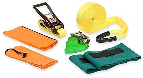 Betzold - Slackline-Set 15 Meter - Balancier-Seil für Kinder und Anfänger