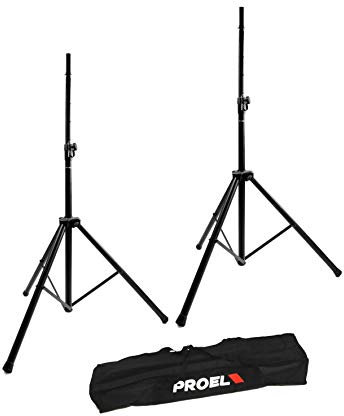 Proel FRE300KIT Coppia di Supporti in Alluminio per Casse Acustiche Monitor Speakers + Bag/Borsa per trasporto