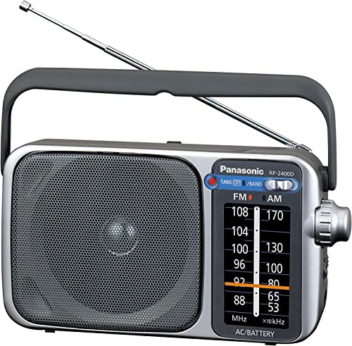 Panasonic RF-2400 Portable Noir Radio portable - Radios portables (Portable, AM,FM, 88 - 108 MHz, 530 - 1600 kHz, 10,2 cm (4), Noir)