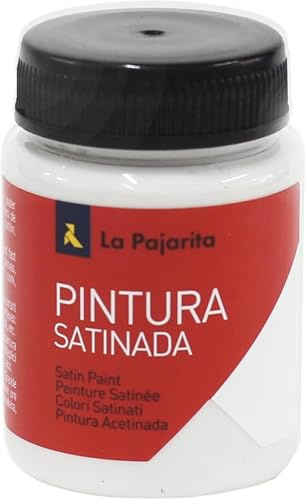 La Pajarita 110122 Pintura para Decoración y DIY, Satinada, 1, Blanco