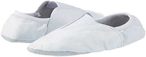 MEDUSA ENT LLC Rubber Sole Gymnastic Shoes Goat Leather Gymnastics Shoe (Numeric_4) White