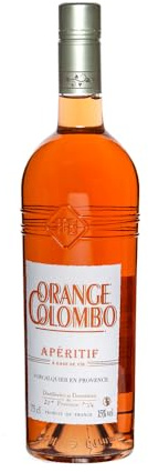 ORANGE COLOMBO - Distilleries Et Domaines De Provence - Apéritif À Base De Vin Rosé Du Luberon - Écorces D'Orange Et De Quinquina - Produit De France - 75 cl
