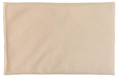 Coussin aux pépins de raisins - 30x20cm nature-écru coton bio - Coussin thermique - Coussin aux graines - Bouillotte sèche - Compresse froide -