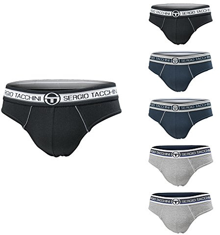 Sergio Tacchini Set 6 Paia Slip/Boxer Uomo Assortito Cotone Bielastico (6 Paia Slip Art.9001-4 / M)