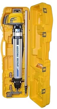 Spectra Precision LL300N-2 Self-Leveling Rotary Laser Kit with Tripod, GR152 Professional - System Case - Grade Rod (Inches) HL450 Receiver & Alkaline Batteries – Rugged IP66 Job-Site Performance