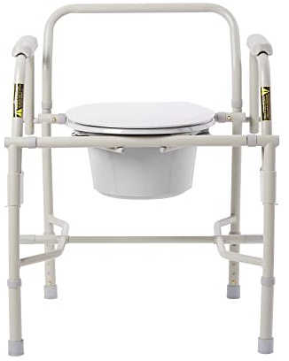 Drive Medical K. D. Deluxe Steel Drop-Arm Commode (Tool Free)
