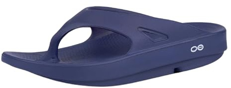 OOFOS Heren Ooriginal stringtrosa sport- och utomhussandaler, Marinblå, 37/38 EU