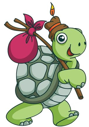 Aufkleber Schildkröte 10 x 15 cm wasserfest Autoaufkleber Motorrad Tiere Sticker Motorrad Caravan wasserfest