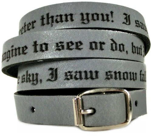 area17 Lederarmband Wickelarmband 70 cm grau mit Schnalle Armband mit Wunsch Gravur