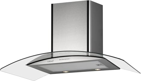 Cata Campana Extractora de Cocina GAMMA 900 3 Niveles de Extracción Panel de Control Electrónico Temporizador de Desconexión Automática Motor Extra Silencioso Iluminación LED Ancho 60 cm Color Inox