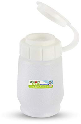 COMPAC HOME 17127 Salt Shaker-White-Food Storage, Portion Control, Dishwasher, Microwave Safe, 3 oz