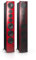 Nubert nuVero 140 | Rot/Schwarzes Standlautsprecherpaar | 2 Stück High End Standlautsprecher | Lautsprecher für Stereo | HiFi Qualität auf höchstem Niveau | Passive Standboxen Made in Germany