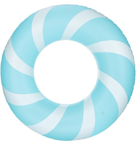 Bestrip Pool Floats Adult Size for Kids Age 8-12 Adults Inflatable Floats Swimming Ring Toys Beach Pool Party Lake Use (1PCS-Blue)