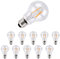 Metrix Filament LED E27 6W 660 LumenWarmweiß Energiesparlampe Glühbirne Klar, 3000 Kelvin ersetzt 60W, 10 Stück
