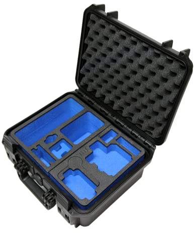 TOMcase Maleta de Transporte Profesional para 2 uds GoPro Hero Modelo 7 a 13 con Mucho Espacio para el Equipo y los Accesorios - Caja Impermeable para Exteriores (Caso GoPro)