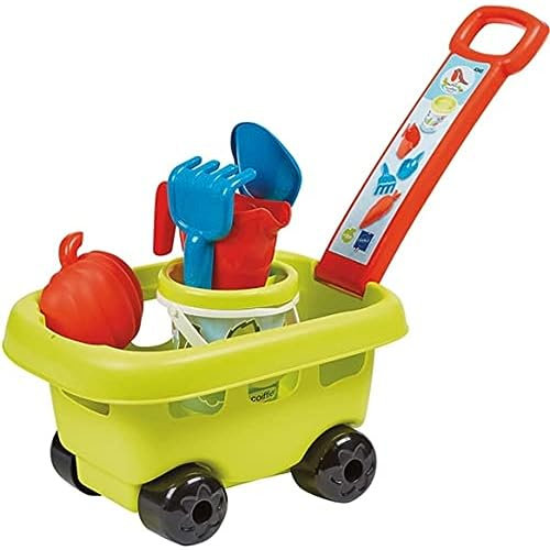 Jouets Ecoiffier - 4345 - Chariot jardin garni - Jeu de plein air pour enfants - Dès 18 mois - Fabriqué en France