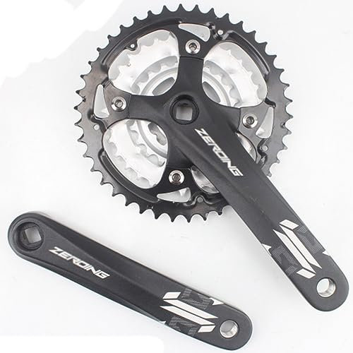 Kurbelgarnitur MTB-Kurbelgarnitur Vierkant 170 mm 104/64 BCD Kurbelarmsatz 22 32 44T Mit Kettenblattkurbelarmen 3X 8/9-fach Einfach zu ersetzende MTB-Mountainbike-Kurbelgarnitur (Farbe: 9s 22-32-42T