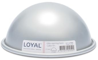 LOYAL Elite Hemisphere Cake Pan Moule à gâteau, Ø 15 cm | Moule demi-sphère en aluminium robuste, Inoxydable, Pour gâteaux et entremets