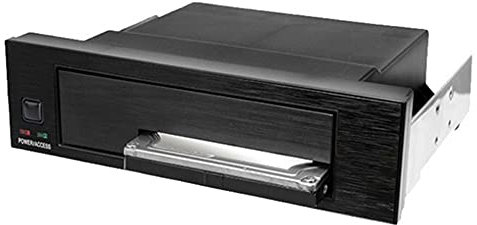 Losueeun Bastidor universal intercambiable en caliente para 2,5 o 3,5 SSD/HDD, carcasa trasera de disco duro interno sin ranura