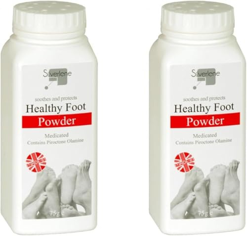MIXEL Athletes Healthy Foot Powder, Advanced Soothing, Effective Treatment for Cracked Heels, Immediate Itch Relief, Skin Calming, Sweat & Odour Control, Antifungal Properties (2 PCS)