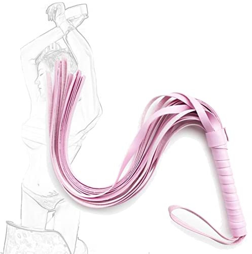 TRQOYTU Fouet Érotique Flogger En Cuir Avec Pompons SM, Bondage, Fessée, Cravache, Partenaires, Jeux De Rôle, Cosplay, Jouet Sexuel Pour Femmes, Hommes Et