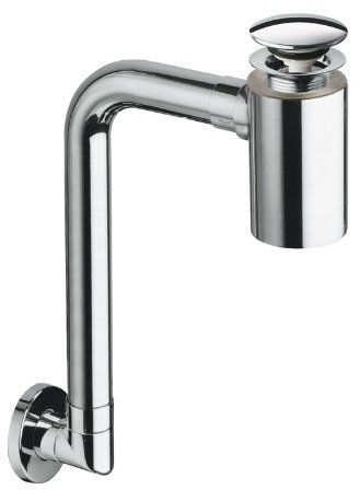 - Vidage lavabo, vasque et bidet - Siphon lavabo gain de place avec bonde Chromé - Cristina Ondyna BUS33351