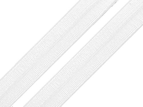 Schnoschi 2 Meter elastisches Einfassband 20 mm weiß