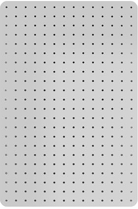 Cathedral Products Stecktafel mit 12 Haken, 56 x 36 cm, Weiß