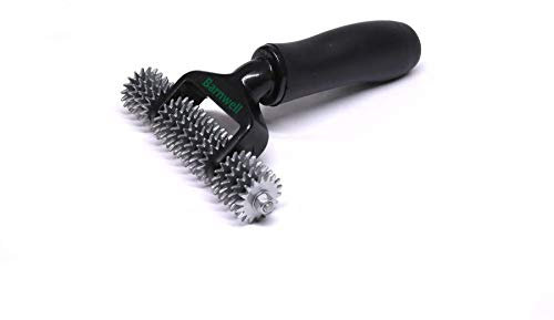 Barnwell Spiked Star Wheel Carpet Heat Seam Roller 5 Black Rubber Handle