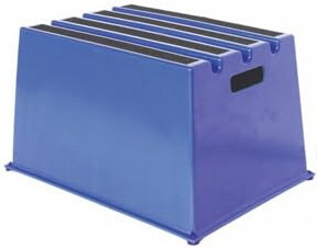 Marchepied pour charges lourdes marche plateforme y comp. 1 hauteur de la plate-forme 307 mm plastique bleu 1 pièces