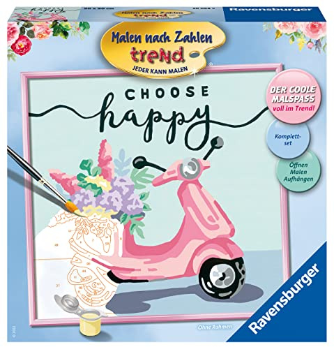 Ravensburger Malen nach Zahlen 20068 – Choose Happy – ab 12 Jahren