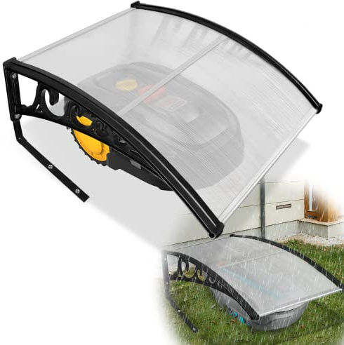 HENGMEI Tondeuse à Gazon Garage Robot Carport Carport Toit de Garage Housse de Protection contre la pluie, la grêle et les rayons UV 103 x 77 x 45,5 cm (Type A)