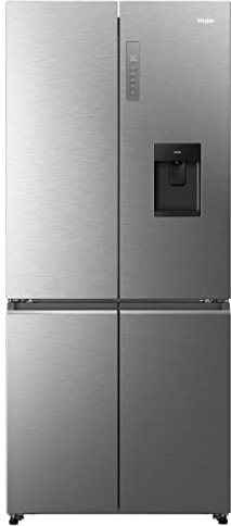 Haier CUBE 83 SERIE 7 HCW7819EHMP Kühl-Gefrier-Kombination/Edelstahlfront/Smart hOn-App / / Pure Ice/Wasserspender/MyZonePlus/Total NoFrost/ABT System/Inverter Kompressor, Edelstahl